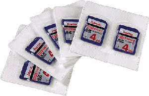 Hama Self Adhesive Sleeves for SD Memory Cards - White