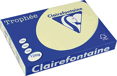 Clairefontaine Trophée, A4, 120g/m², jaune (1248)
