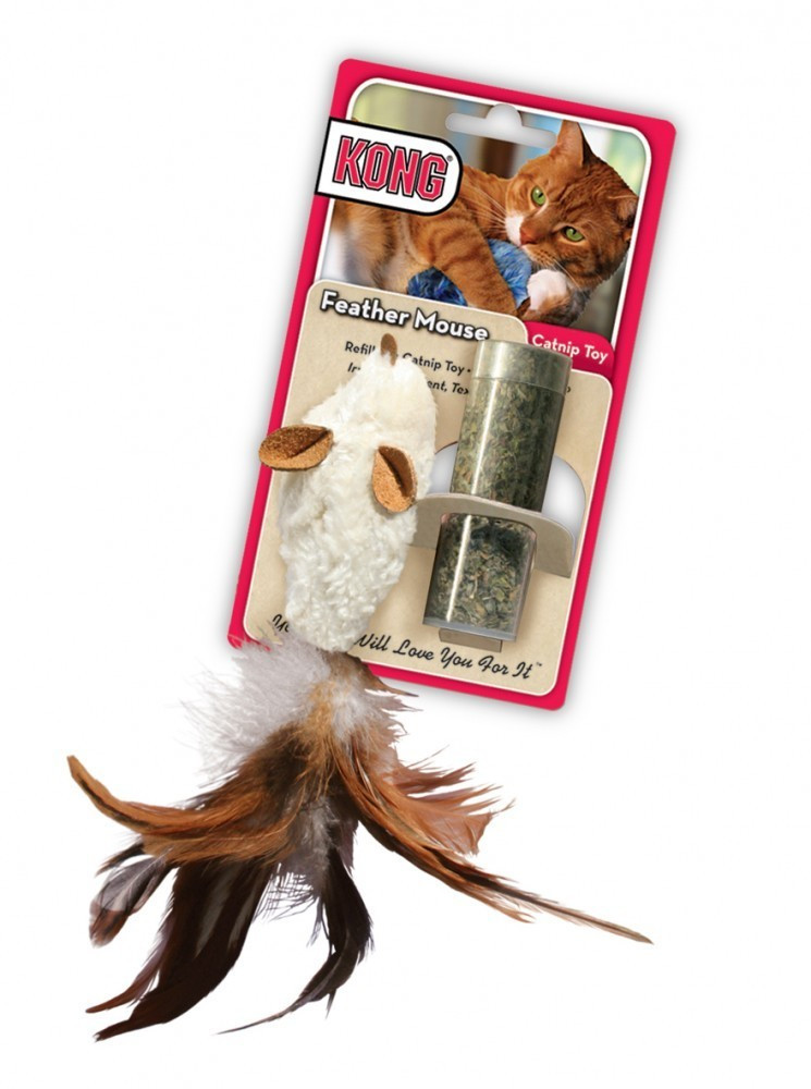 Kong Refillables Feather Mouse