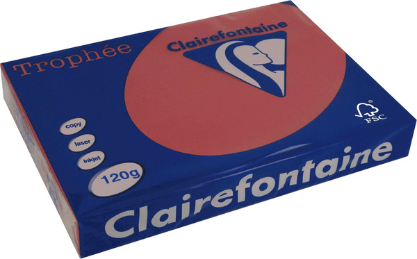 Clairefontaine Trophee Papier, A4, 120g/m², bordeaux (1218C)