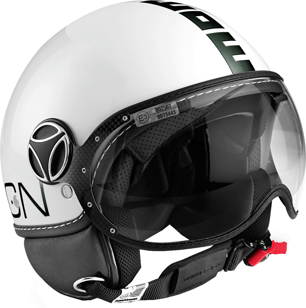 Momo Helmets Classic blanc/noir mat