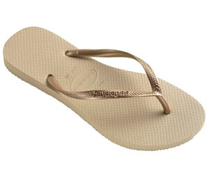 Havaianas slim sand grey light golden sales