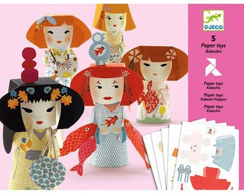 Djeco Paper toys - Kokeshis