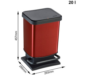 Rotho Cubo de basura con pedal 20 l desde 24 99 Compara