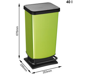 Cubo de Basura ROTHO Carbono 40 l - Decorado