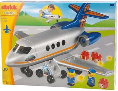 Ecoiffier Abrick - Avion avec 4 figurines