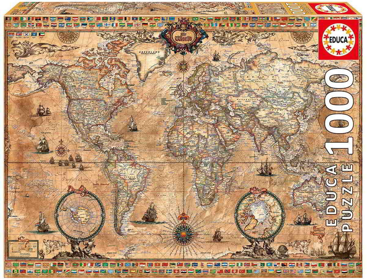 Educa Borrás Antike Weltkarte (15159, 1.000 Teile) ab € 8,49