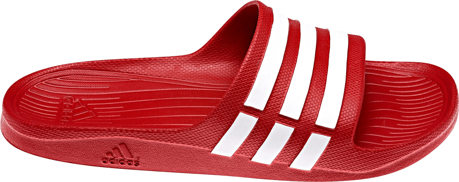 Adidas Duramo Slide rouge/blanc