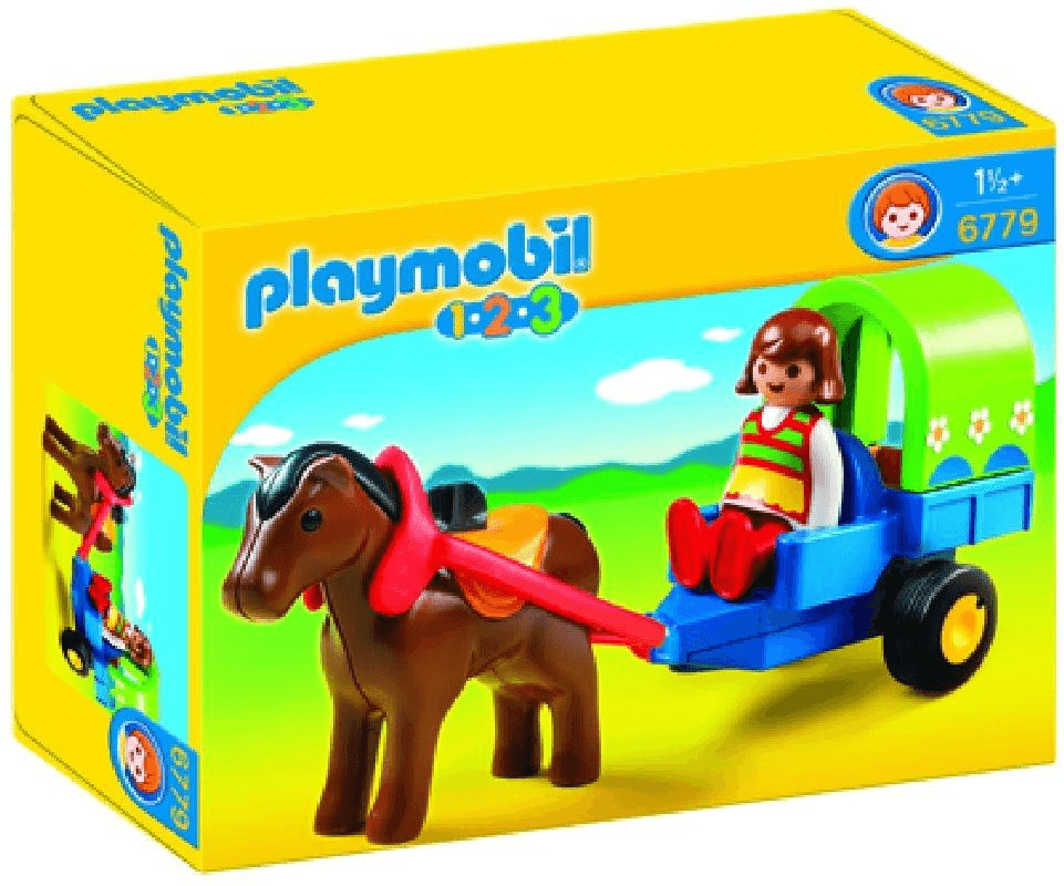 Playmobil 1.2.3 Pony Wagon