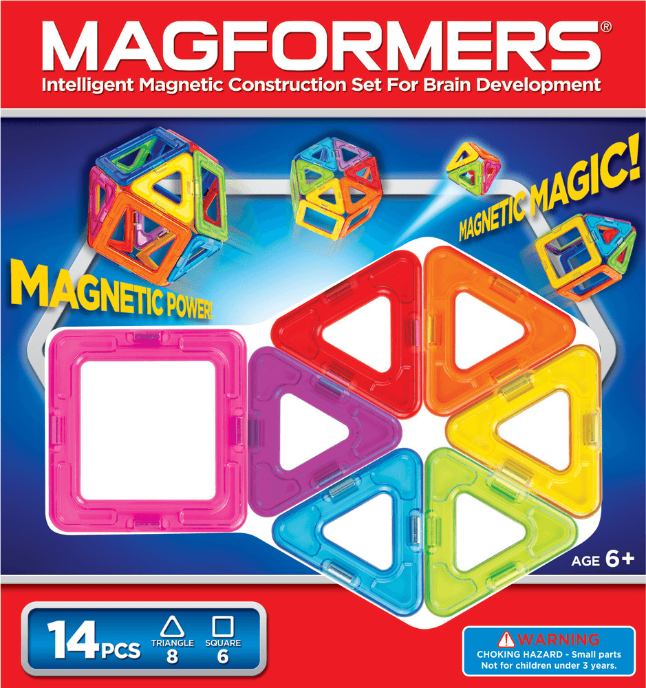 Magformers Basisset - 14 Stk. Magnetspiel - ab 3 Jahren.