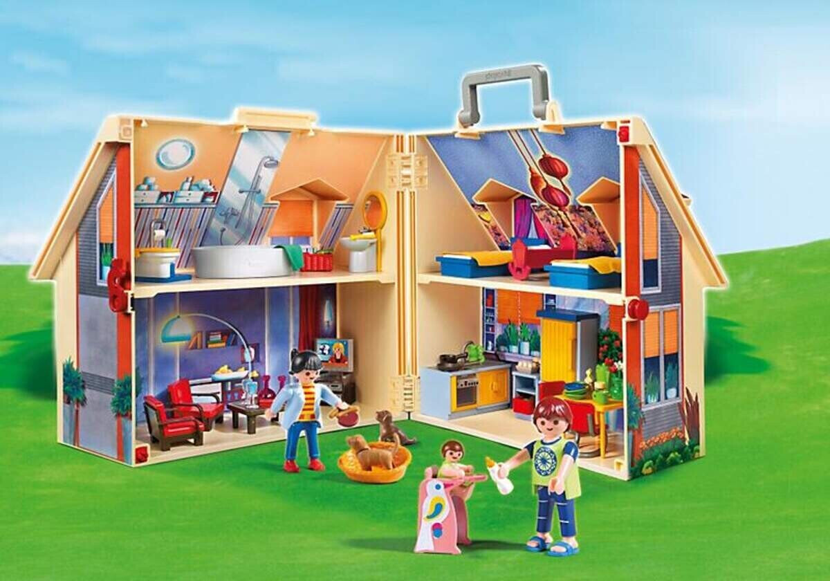 Maison Playmobil moderne à transporter demi-maison -  France