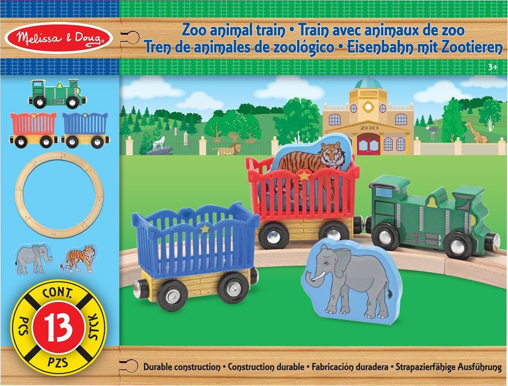 Melissa & Doug Zoo Animal Train Set (643)