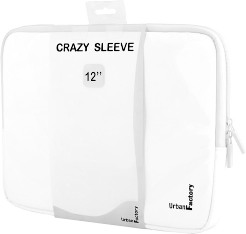 Urban Factory Housse Crazy Sleeve Vinyl 12 blanc
