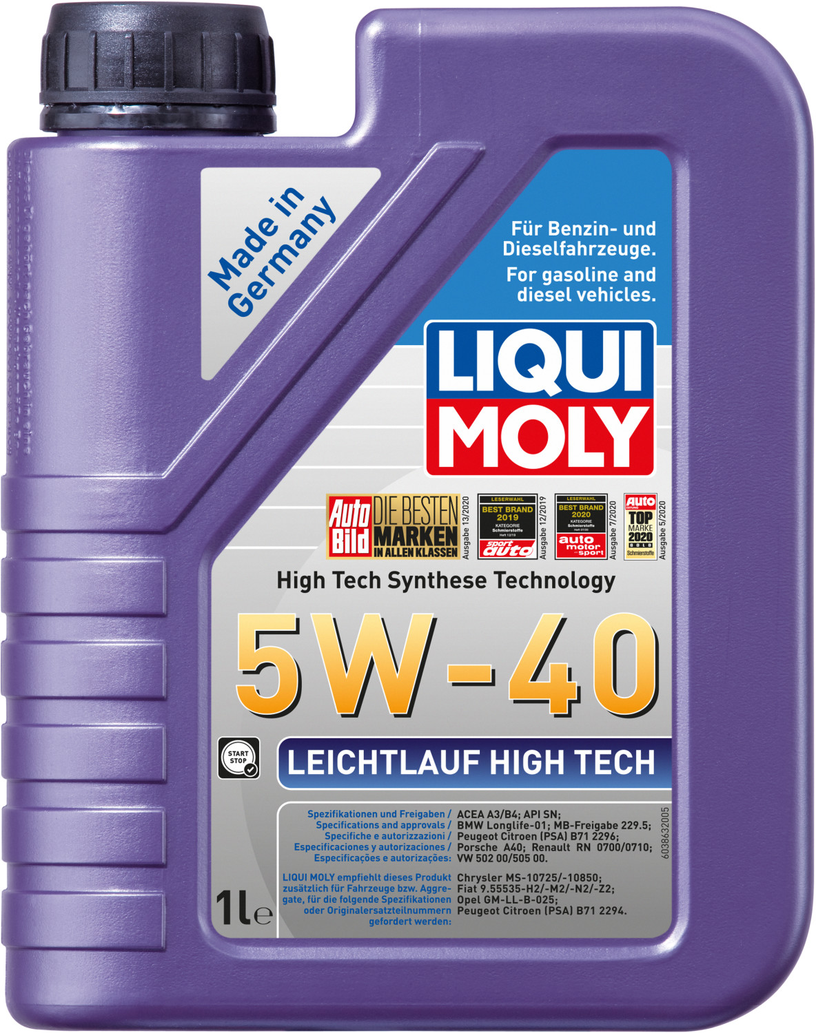 LIQUI MOLY Anti-friction High Tech 5W-40 (1 l)