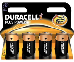 Duracell Alkaline PLUS POWER Mono D battery 1.5V (4 pcs.) au meilleur prix  sur