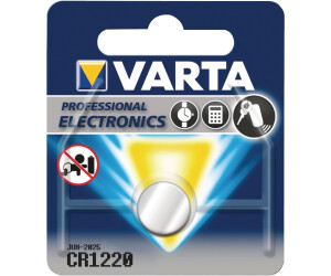 Panasonic Varta CR1220 P – Batteria Al Litio 3V 35mAh, Monouso, Per Piccoli Dispositivi Elettronici