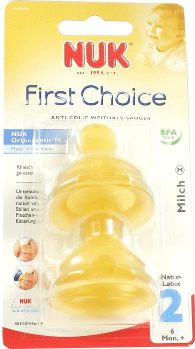 NUK Tétine en latex First Choice taille 2