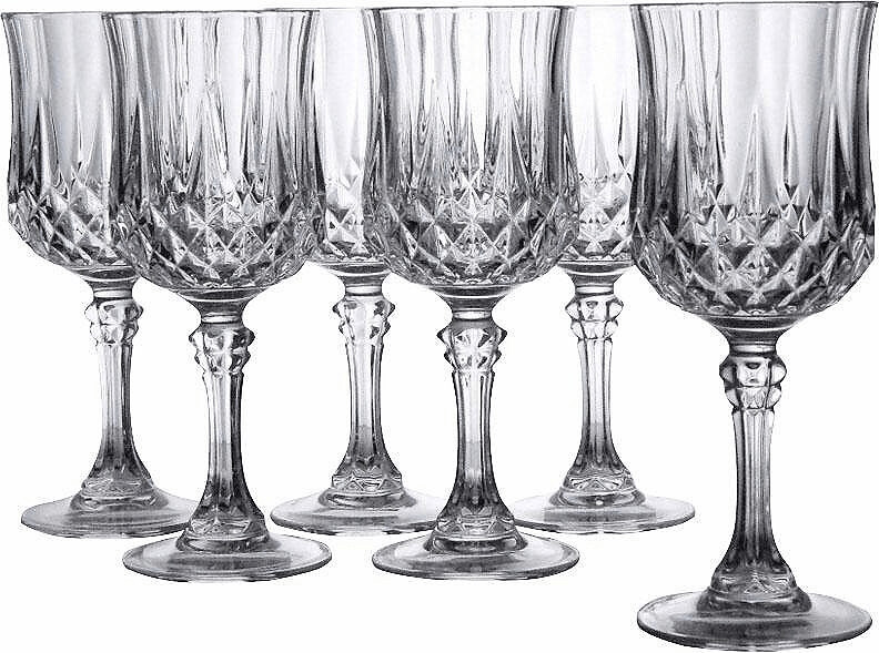 CreaTable Longchamp White Wine Glass 6 Piece Set