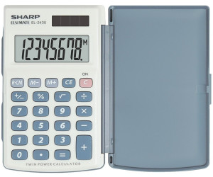 Büroelektronik Taschenrechner Sharpel243s Solarbetrieben Lcddisplay Blau OVP Neu 