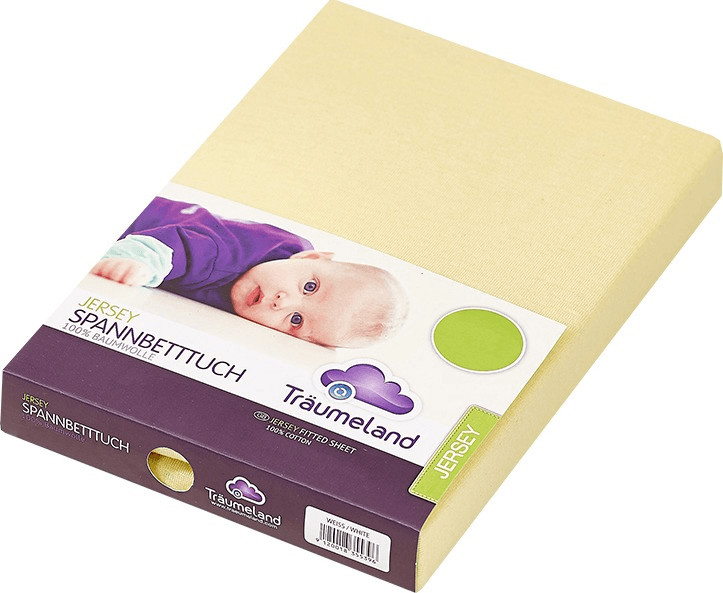 Träumeland Drap housse jersey jaune (40 x 90)
