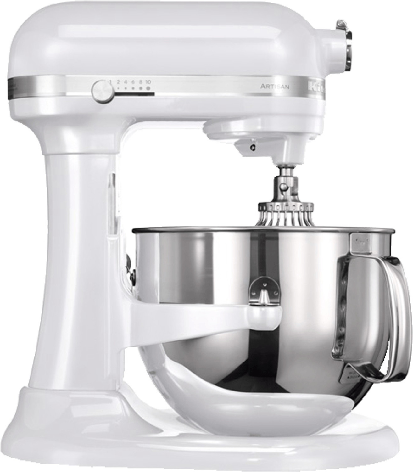KitchenAid Robot Artisan 1,3 CV blanc givré 6,9 L (5KSM7580XEFP)