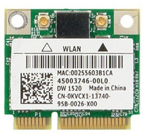 Dell Wireless 1520 802.11n MiniCard WLAN