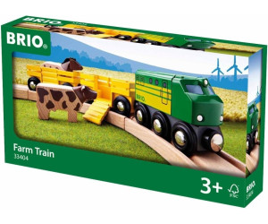 Holzeisenbahn Eisenbahn Holzspielzeug Holz Spielzeug BRIO Bauernhof-Zug 5-tlg 