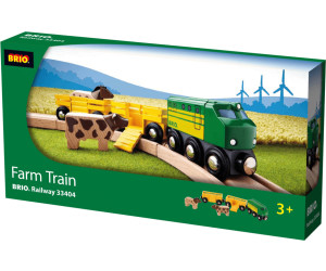 Holzeisenbahn Eisenbahn Holzspielzeug Holz Spielzeug BRIO Bauernhof-Zug 5-tlg 