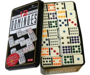 mexicain train jeu de dominos classiques points colorés double 12