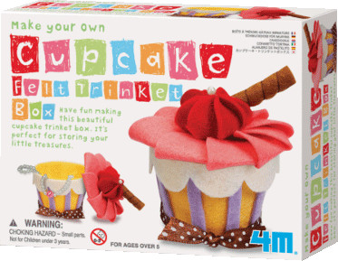 4M Fais ta propre Boîte á bijou feutre Cupcake (00-04634 )