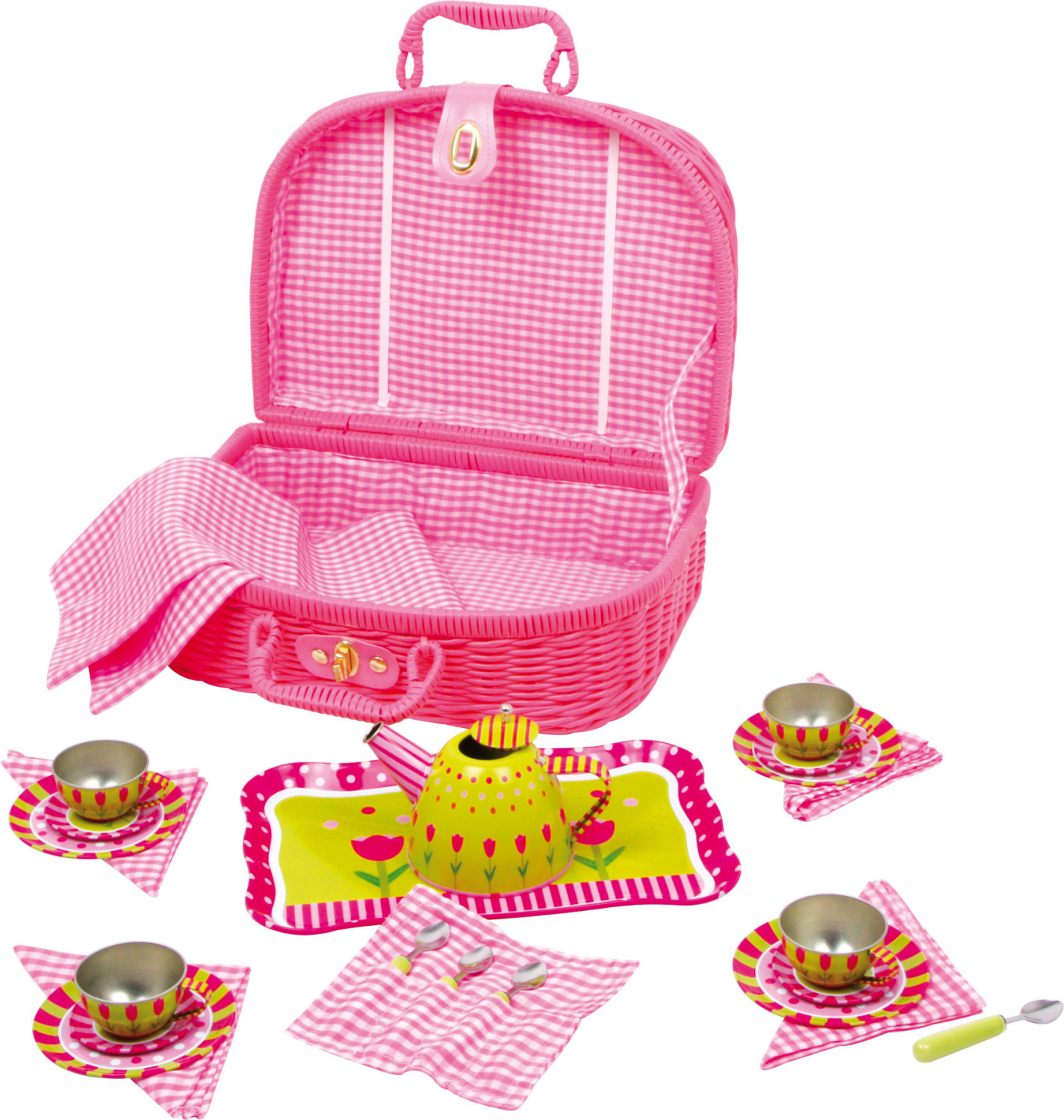 Small Foot Design Panier à pique-nique Flower 24 pièces