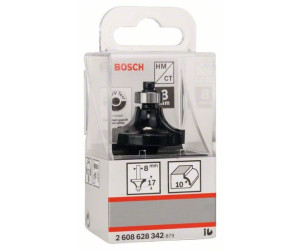 Bosch Zubehör 2 608 628 345 Abrundfräser 8 mm L 22 mm G 66mm R1 15 mm 