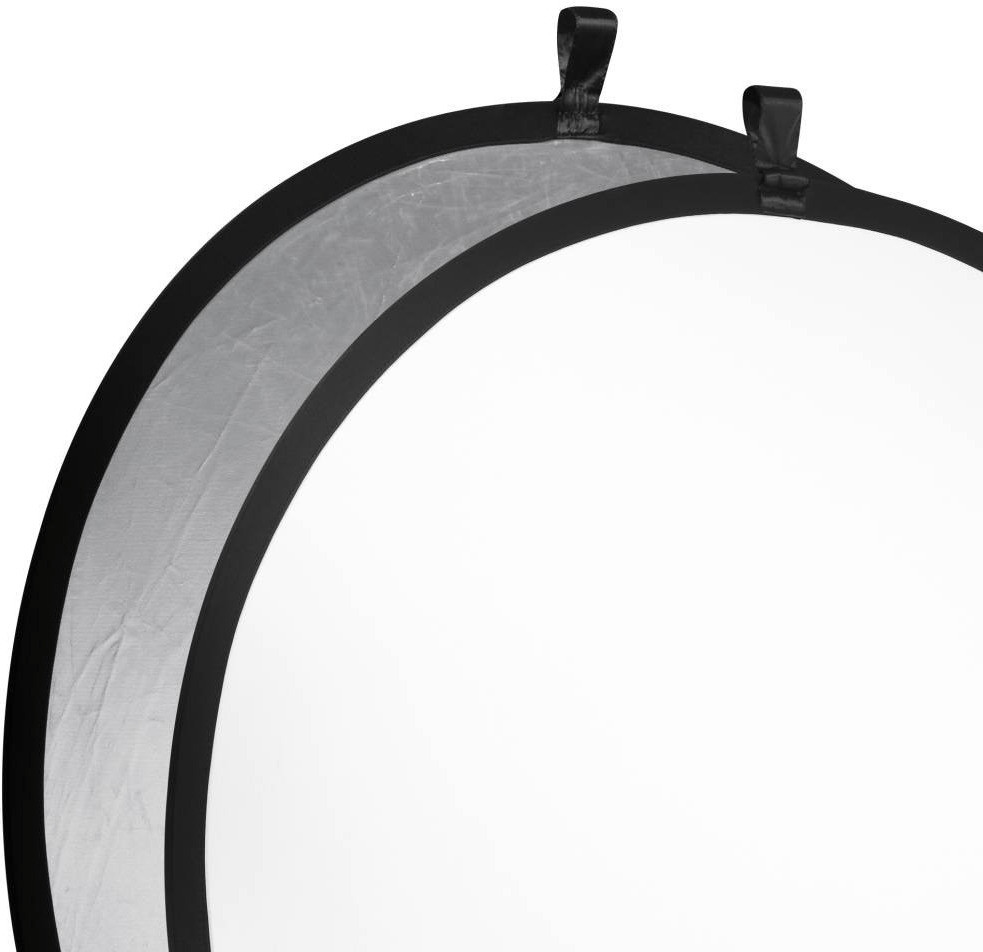 Walimex Réflecteur pliable argent/blanc 107 cm