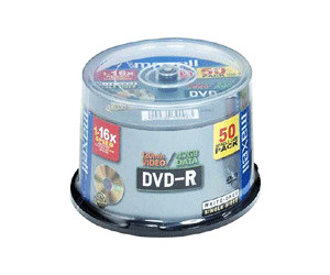 Maxell DVD-R 4.7GB 120min 16x printable 50pk Spindle
