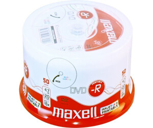 Maxell DVD-R 4.7GB 120min 16x printable 50pk Spindle