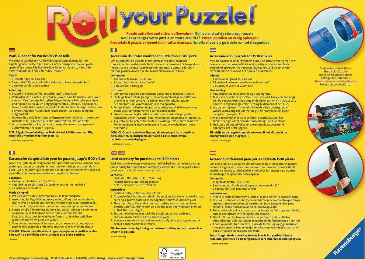 Ravensburger 17961 - Roll your Puzzle XXL - Puzzlerolle für 1000 - 3000 Teile  Puzzles (Puzzlematte): : Spielzeug