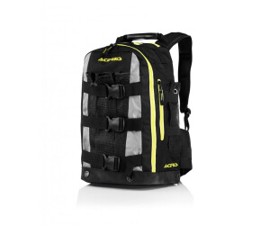 black and yellow backpack