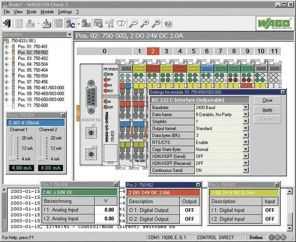 Wago Inbetriebnahmetool I/O-CHECK 2