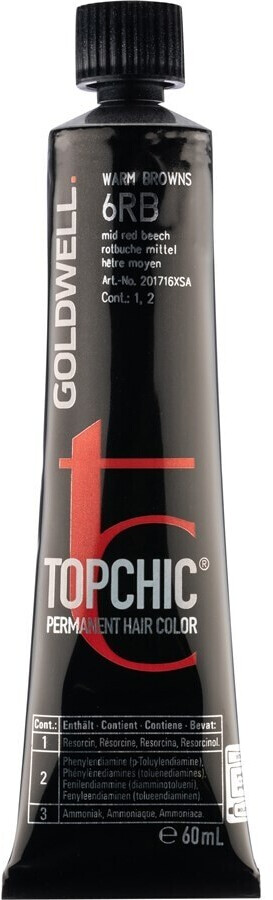 Goldwell Tube Topchic couleur or et cuivre médium (60 ml)