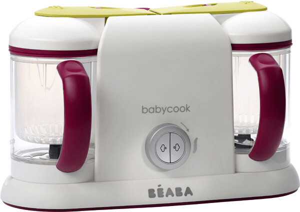 BEABA, Babycook Duo, Robot bébé 4 en 1, Cuiseur, Mixeur, Contenance XXL  2200 ml - Eucalyptus