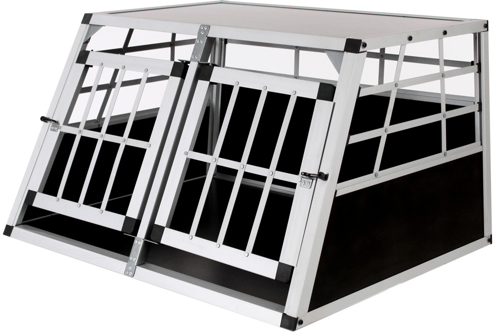 TecTake Boxe de transport double pour chien