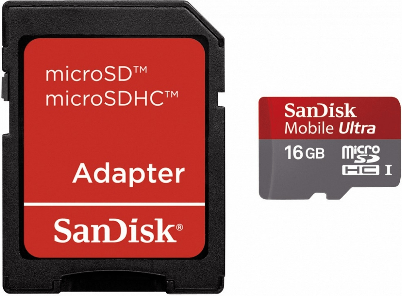 SanDisk Mobile Ultra microSDHC 16 Go Classe 10 UHS-I (SDSDQU-016G)