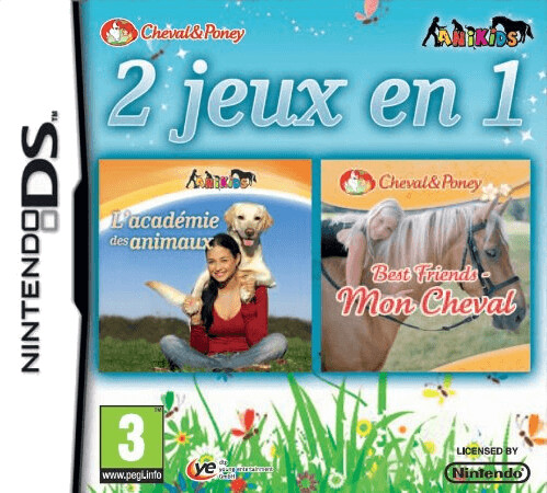 2 jeux en 1: L'académie des animaux + Best Friends: Mon Cheval (DS)