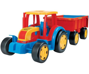 Wader XXL Gigant Traktor g Frontlader incl Anhänger Handwagen Trekker mit Hänger 