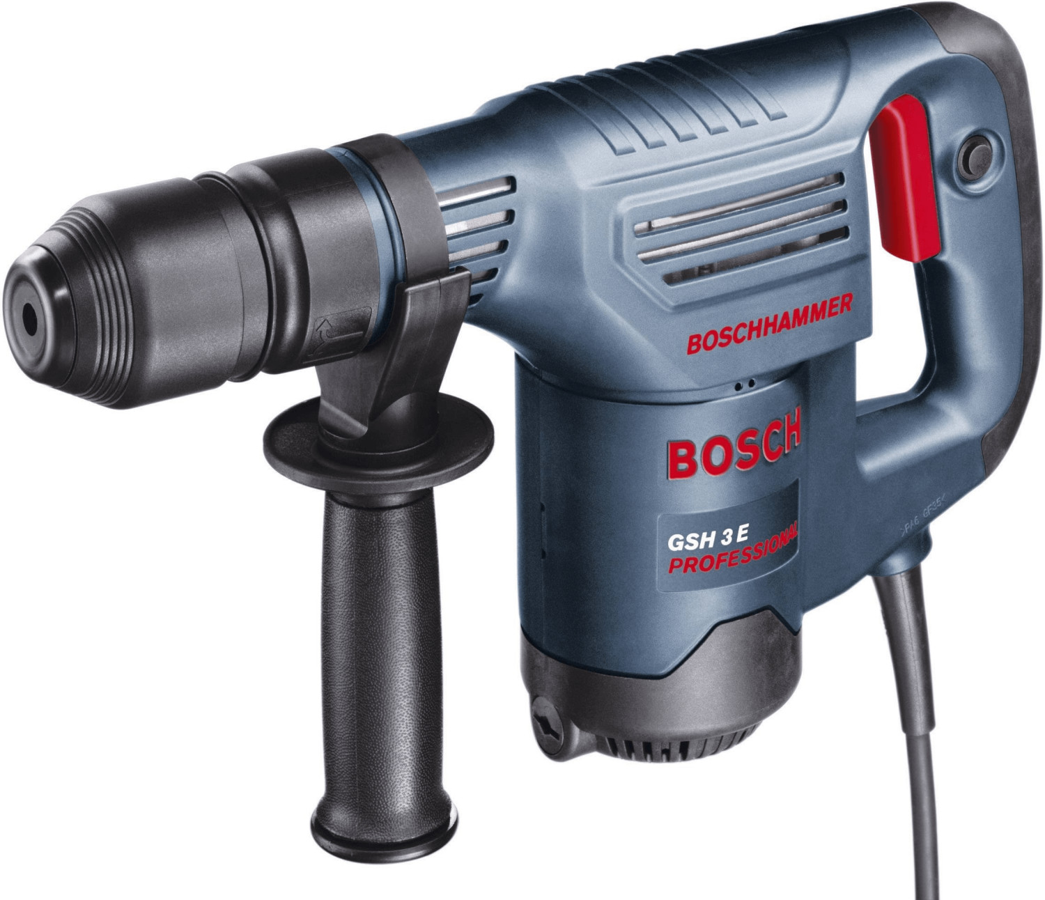 Bosch Professional marteau-piqueur GSH 3 E (avec burin « carrelages »,  burin pointu, poignée supplémentaire, dans un coffret)