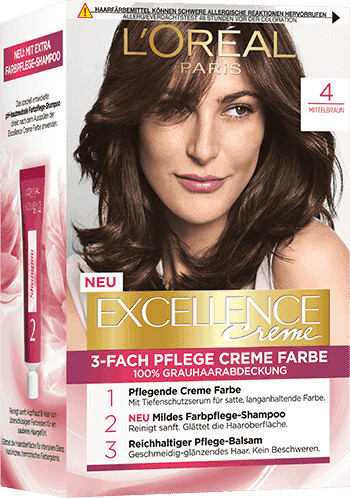 L'Oréal Excellence Crème 4 middle brown