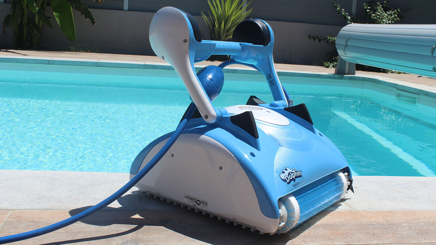 Robot de piscine électrique Nauty + Chariot - Dolphin pas cher