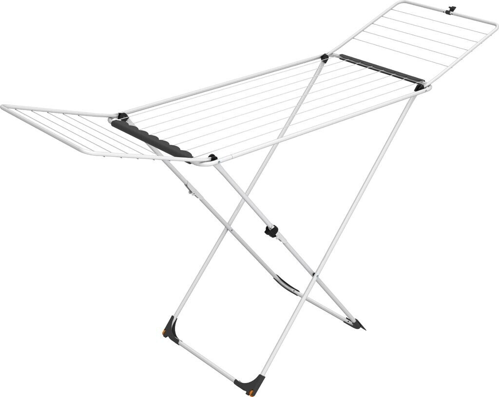 Vileda 129740 Universal clothes airer made of steel, 18 m drying line length, with wheels,
