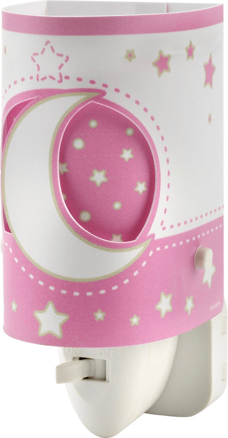 Dalber Veilleuse LED lune rose (63235L)