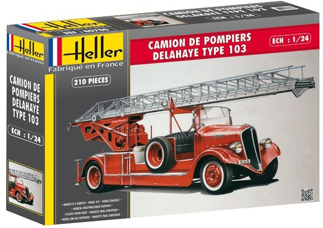 Heller Camion de pompiers Delahaye Type 103 Bonneville (80780)